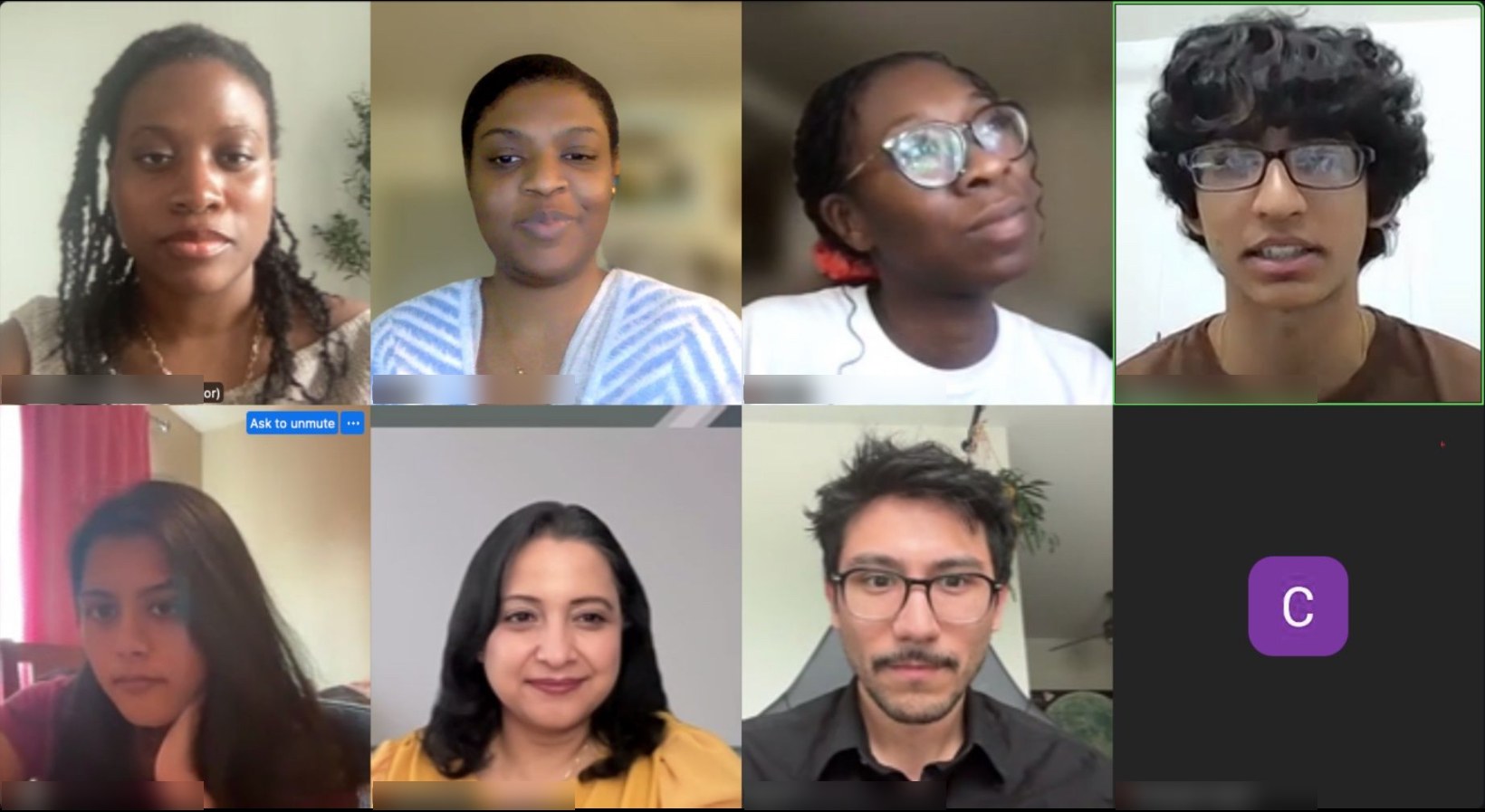 The Spring 2026 LaunchLab cohort, mentors, and facilitators in a live session
